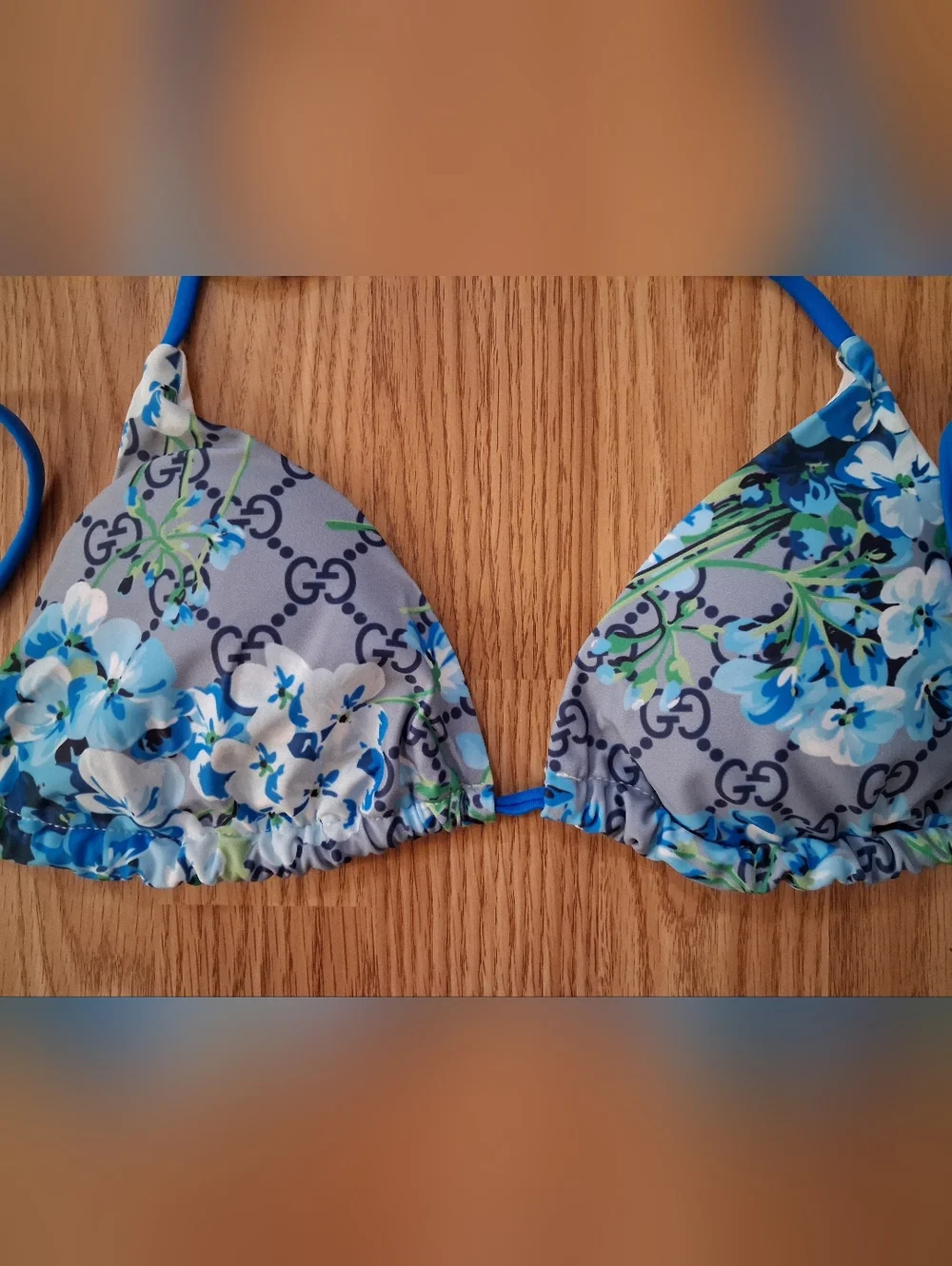 NWT GUCCI Blooms Supreme 2 Piece Floral Bikini.  Womens.  Size Large. - Picture 3 of 15